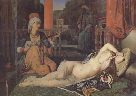 Jean-Auguste Dominique Ingres Odalisque avec esclave (mk32) France oil painting art